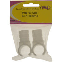 MDS1203 W4 Pole C clip 3/4in 19mm pack of 2 37666