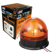 12V / 24V 3 BOLT POINT MOUNT FIXING LED FLASHING AMBER ORANGE WARNING BEACON