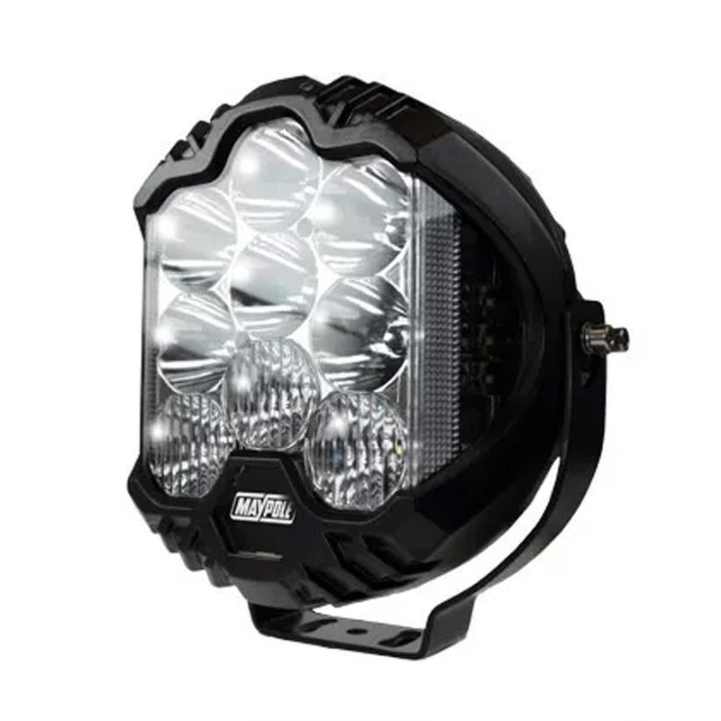 Maypole E-Approved 9-Inch Round LED Driving Light with Side Light & Spot Beam - View 2