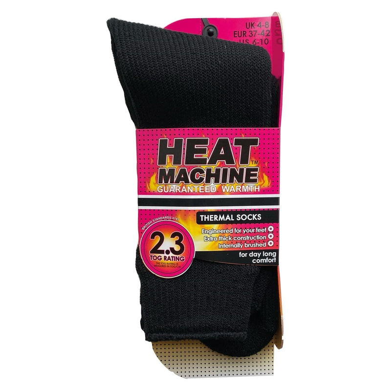 Ladies thermal insulated black socks 1291 UK Camping And Leisure - UK Camping And Leisure