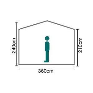 Instant pop up Gazebo Screen House 6 (inc 1 pair of sidewalls) IW120051 Quest - UK Camping And Leisure