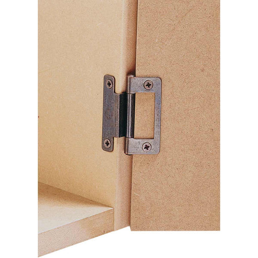 Flush Cranked Hinge in Zinc Plated Steel for 15-19mm Doors Nova - UK Camping And Leisure