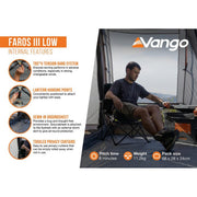 Vango Faros III Low Smoke  Drive Away Campervan Awning (180-210) - View 13