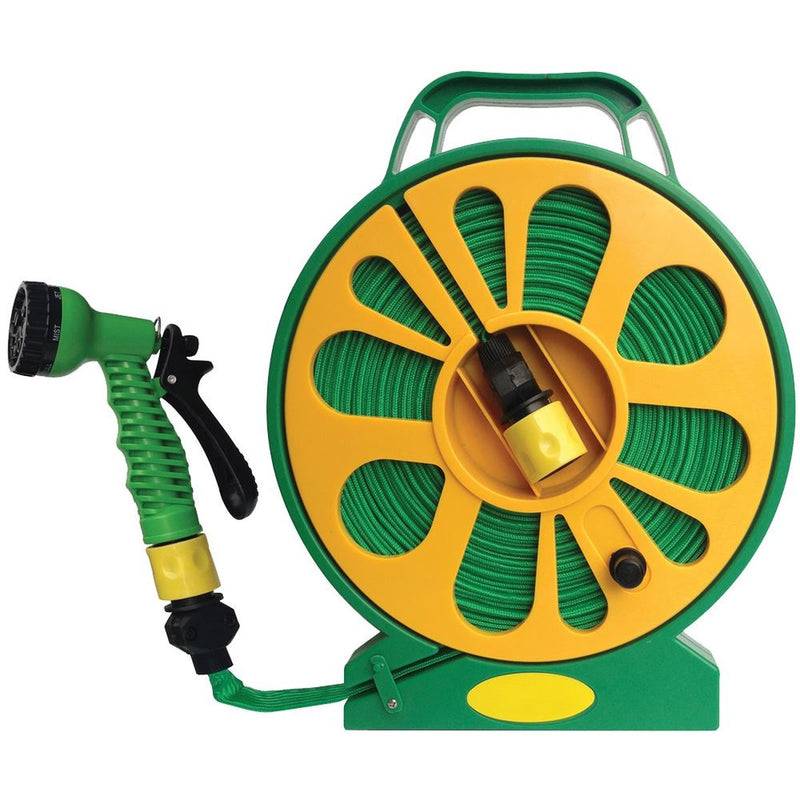 Lay flat 50ft hose with spray gun Quest - UK Camping And Leisure