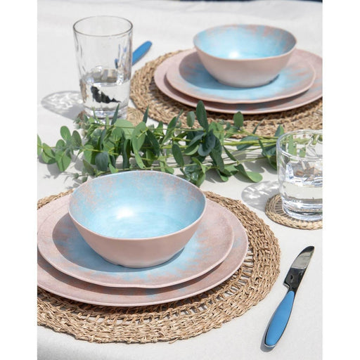 Gimex Stone Line Tableware Beige 12 Pieces Gimex - UK Camping And Leisure