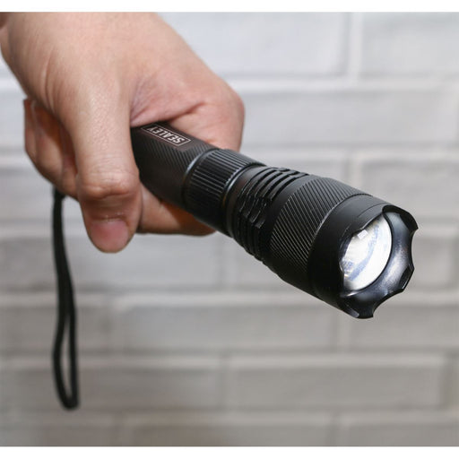 Sealey 10W Cree LED Rechargable USB Aluminium Torch Light Adjustable Focus Sealey - UK Camping And Leisure