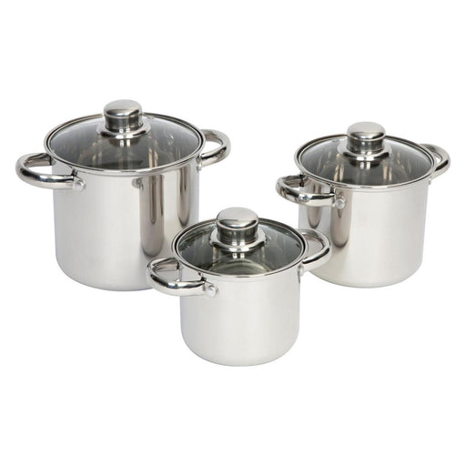 Bo-Camp Cookware Set Royal Plus 3 Pieces RVS Bo-Camp - UK Camping And Leisure