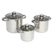 Bo-Camp Cookware Set Royal Plus 3 Pieces RVS Bo-Camp - UK Camping And Leisure