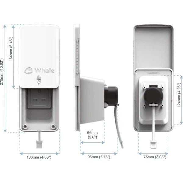 Whale Socket Electric Mains Out UK (SO3000C)