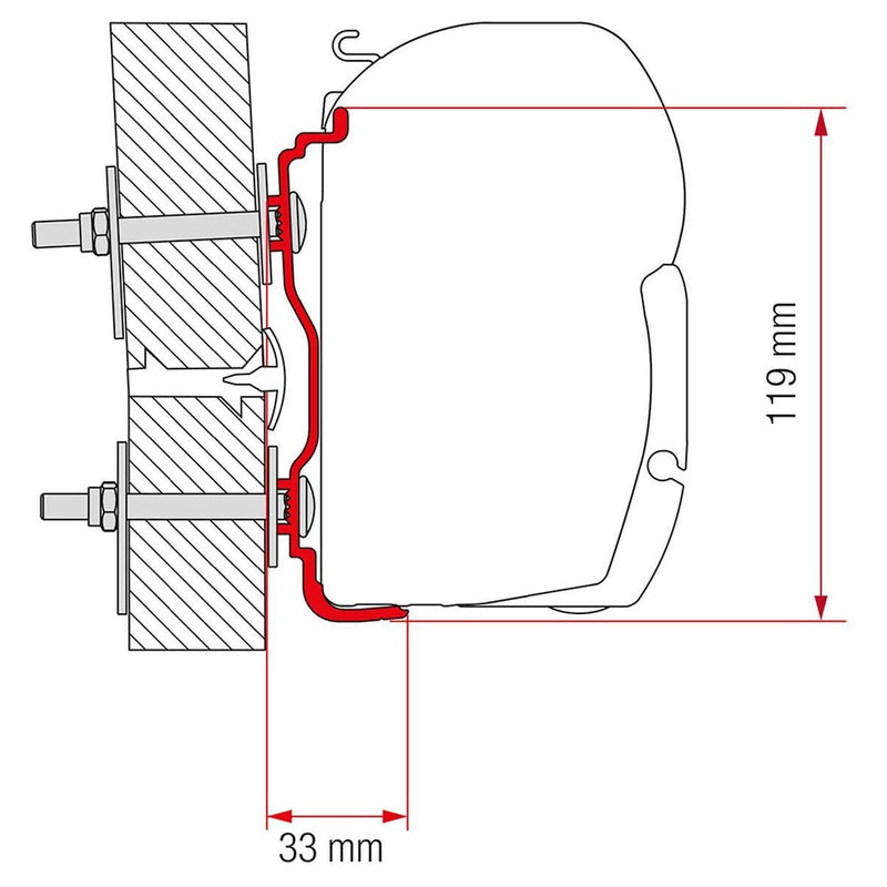 Fiamma Adapter Hymer 2016 400: Quality Gear for Your Dream Camper Fiamma - UK Camping And Leisure