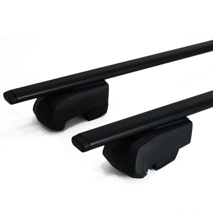 Roof Bars Rack Black fits Peugeot 508 2018-Onwards (II) for Flush Rails 75KG Summit - UK Camping And Leisure