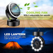 Camptech Luna 2 In 1 LED Light & Fan Camptech - UK Camping And Leisure