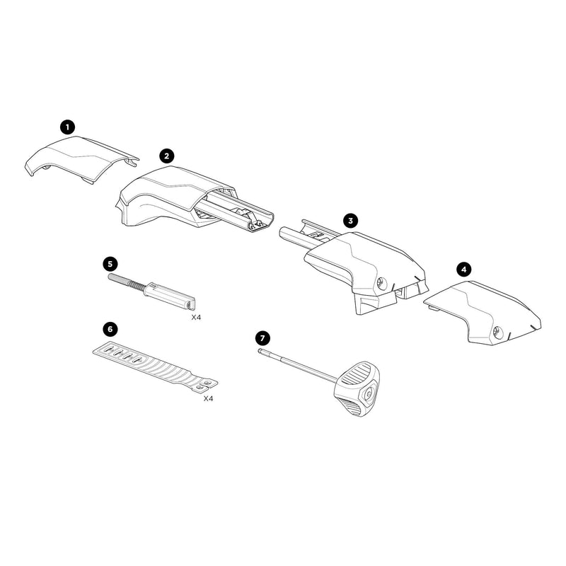 Thule LPRR Strap Set - 4 Pieces