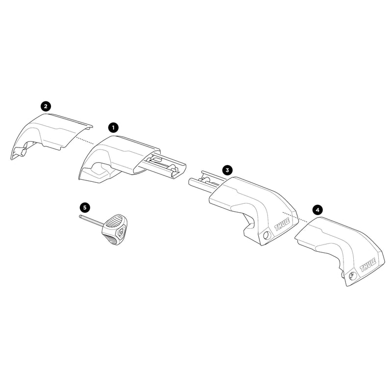 Thule Edge Flush Rail Front Cover R