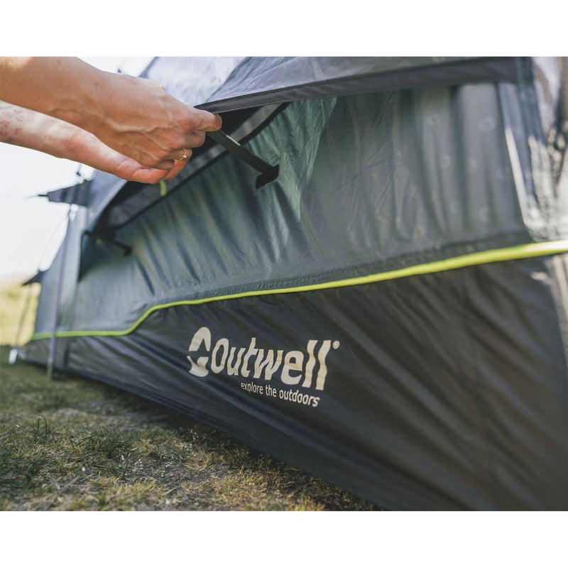 Outwell Rockwell 4 Pole Tent Blue 4 Person Outwell - UK Camping And Leisure
