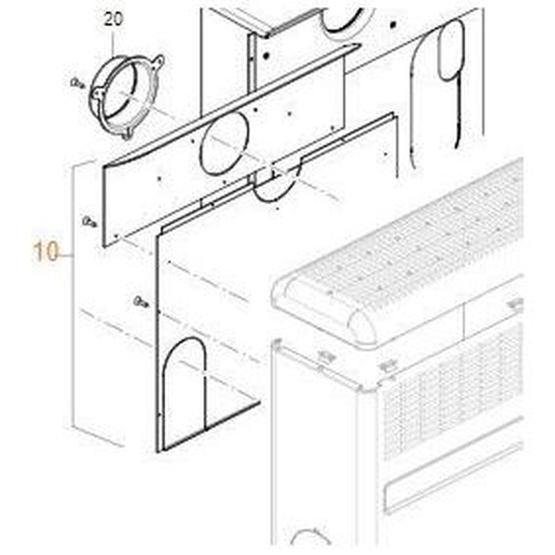 Truma Rear Panel For S2200 R/H 30190-01 Truma - UK Camping And Leisure