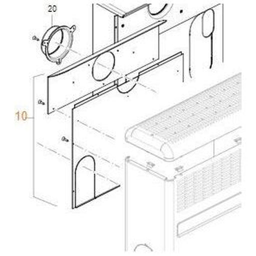 Truma Rear Panel For S2200 R/H 30190-01 Truma - UK Camping And Leisure