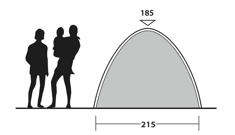 Outwell Free Standing inner L Inner Tent Black | shelter