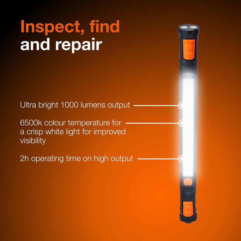 OSRAM LEDinspect UTILITY1000 LED Inspection Light 6500K Rechargeable