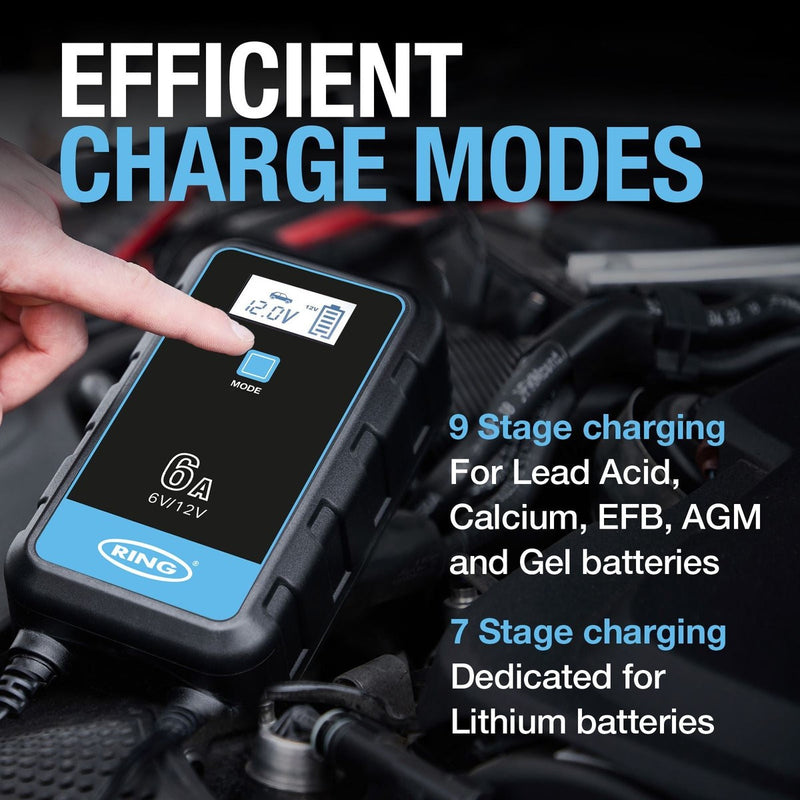 Ring RSC906T SMARTCHARGE 6 Charger & Maintainer - View 9