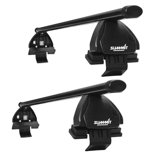 Summit SUP-097 Premium Multi Fit Roof Bars, Black Steel, Set of 2 Summit - UK Camping And Leisure