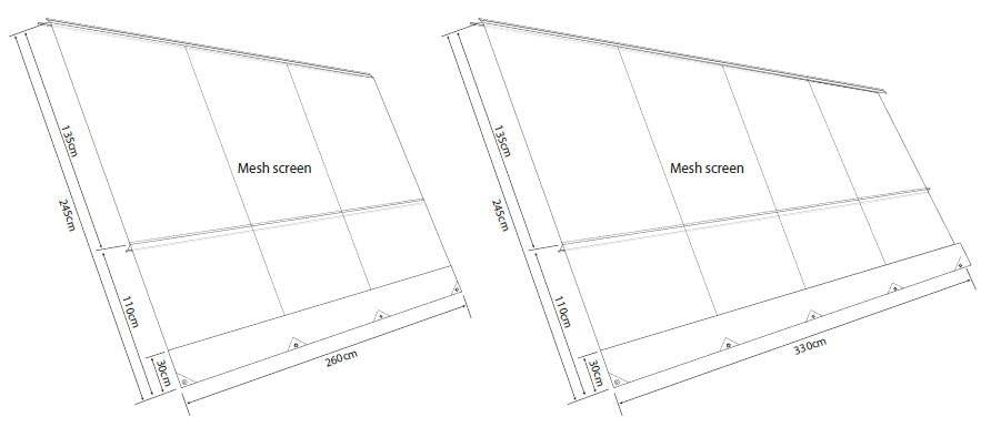 Outdoor Revolution Sunshade 260 Caravan Canopy Shade
