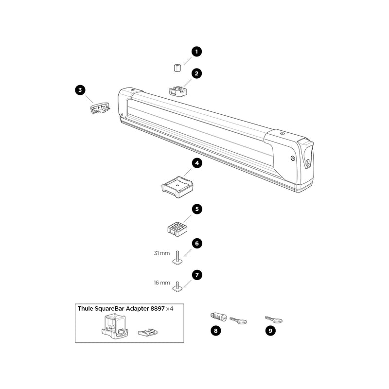 Thule Bolt M6x14mm 739 - Pack of 1
