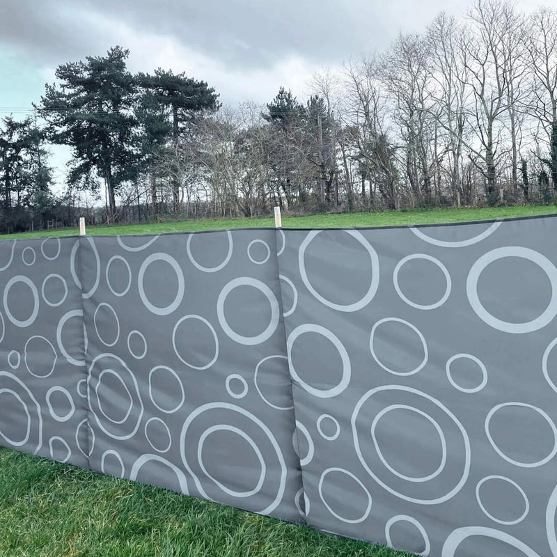 Olpro Dark Moon Folding Wooden Windbreak 5 Pole 480cm
