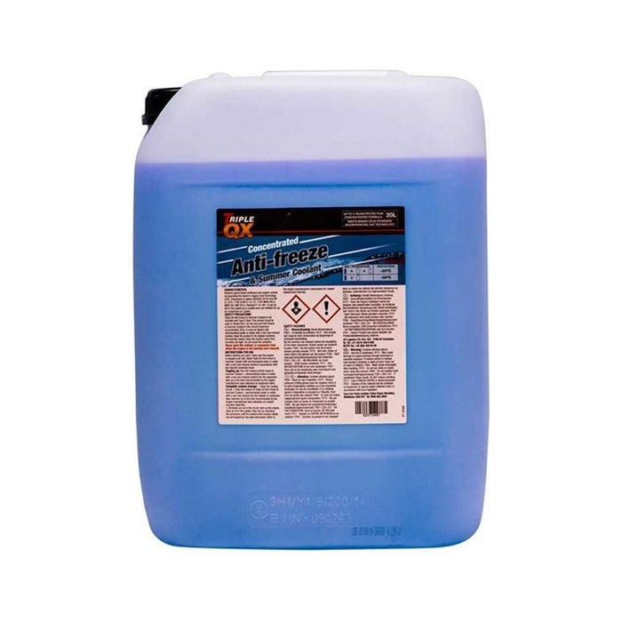 TQX Blue Antifreeze / Coolant 20 Litre Professional Strength Radiator Protect TQX - UK Camping And Leisure