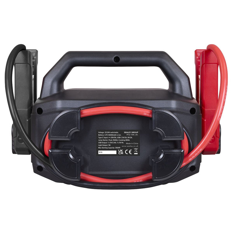 Sealey 2500A 12/24V Lithium Jump Starter Power Pack SL34S Sealey - UK Camping And Leisure