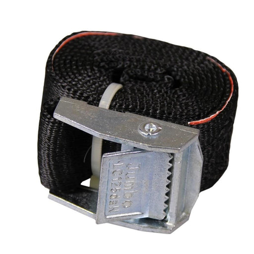 1m Black Retainer Strap and Buckle Jumbo - UK Camping And Leisure