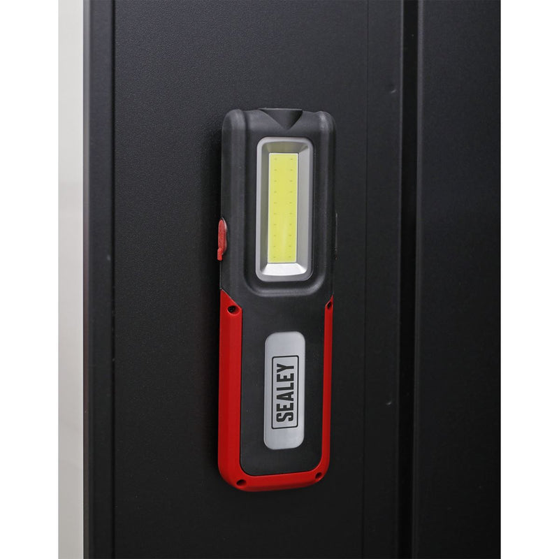 Sealey Rechargeable Inspection Lamp Red 5W COB+3W LED+Power Bank LED318R Sealey - UK Camping And Leisure