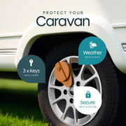 Leisurewize EVO Wheel Lock for Caravans fitted with an AL-KO receiver - View 3