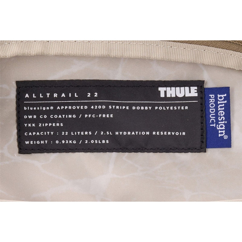 Thule AllTrail hydration pack 22L Faded Khaki tan Thule - UK Camping And Leisure