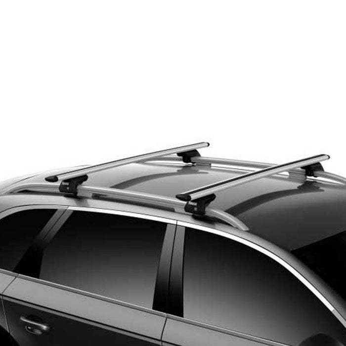 Thule WingBar Evo Roof Bars Aluminum fits Cadillac BLS 2006-2010 Estate 5-dr with Raised Rails Thule - UK Camping And Leisure