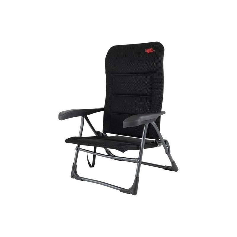 Crespo Beach Chair AP/205 Air Deluxe Black Crespo - UK Camping And Leisure