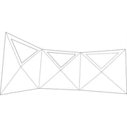 Quest Screen Shield (3 panel) Windbreak 180cm High Quest - UK Camping And Leisure