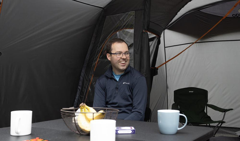 Vango Cove III Mid Smoke Drive Away Awning (215-255) | poled, waterproof, sewn-in groundsheet, lightweight