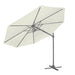 Dellonda Cantilever Parasol with 360 Rotation, Tilt & Cover 3m - Cream Dellonda - UK Camping And Leisure