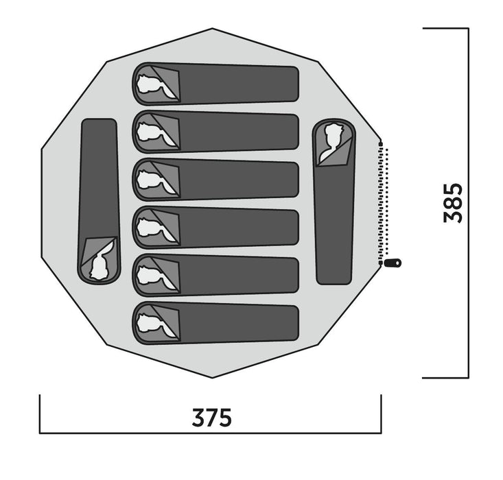 Easy Camp Rands Tipi Tent Dark Sand 8 Person Easy Camp - UK Camping And Leisure