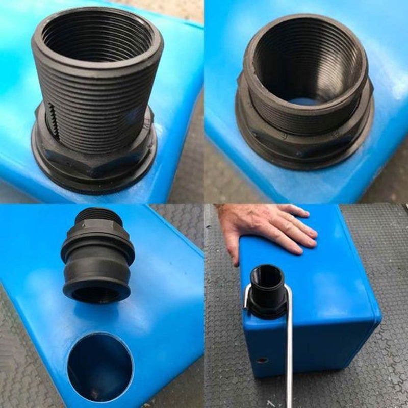 Wydale Plastics QJ KwiQ Fit Water Outlet Fitting 1" Male to 3/4" Female. BSP - View 2