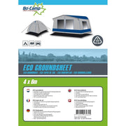 Bo-Camp Ground Cloth Eco Black 6x4 Metres Bo-Camp - UK Camping And Leisure