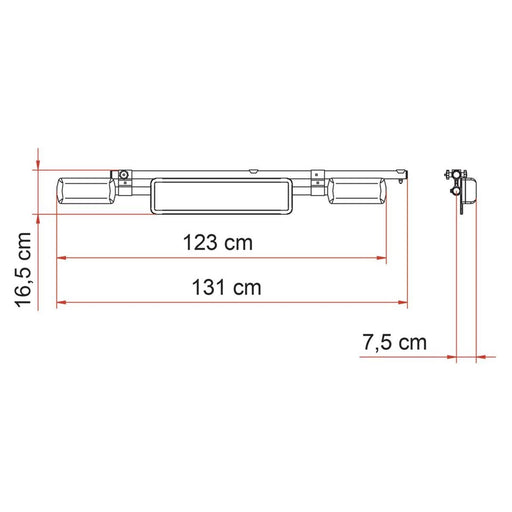 Fiamma Licence Plate Carrier (06146C01-) Fiamma - UK Camping And Leisure
