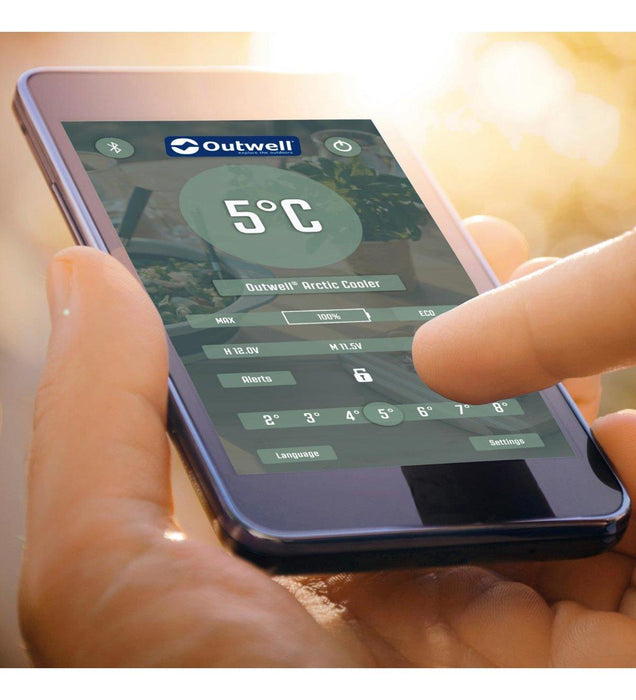 Outwell Arctic Chill 40 – High-Performance Coolbox with Bluetooth Control Outwell - UK Camping And Leisure