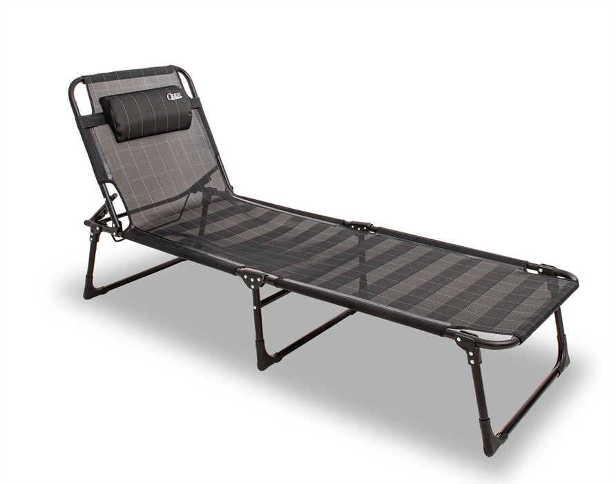 Quest Winchester Folding Sun Lounger Quest - UK Camping And Leisure