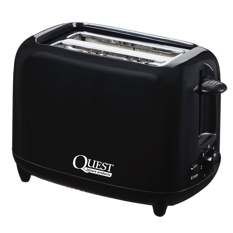 Quest Scotsman 2 Slice Caravan Motorhome Low Wattage Toaster - White Quest - UK Camping And Leisure