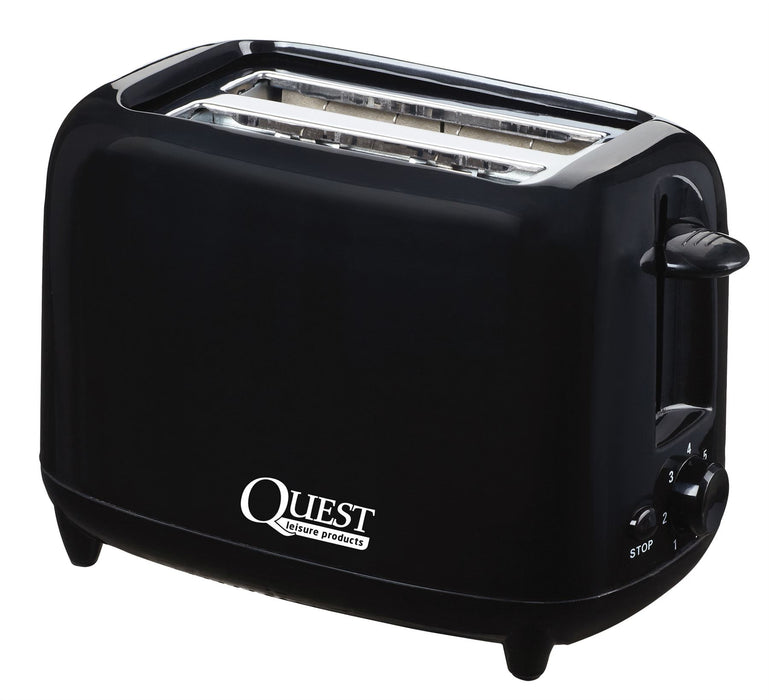 Quest Scotsman 2 Slice Caravan Motorhome Low Wattage Toaster - White Quest - UK Camping And Leisure