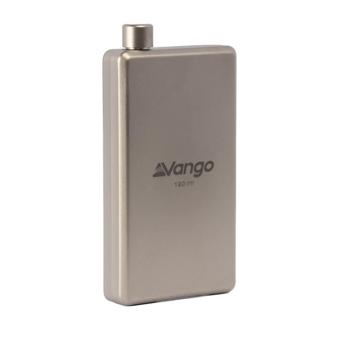 Vango Titanium Hip Flask 120ml Titanium Vango - UK Camping And Leisure
