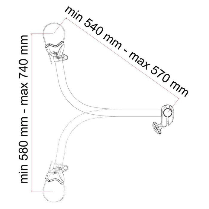 Fiamma Bike-Block Pro S 4 Aluminium (08831C01-) Fiamma - UK Camping And Leisure