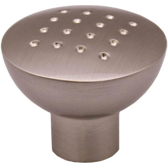 AG Dimpled Knob 33mm in Brushed Nickel AG - UK Camping And Leisure